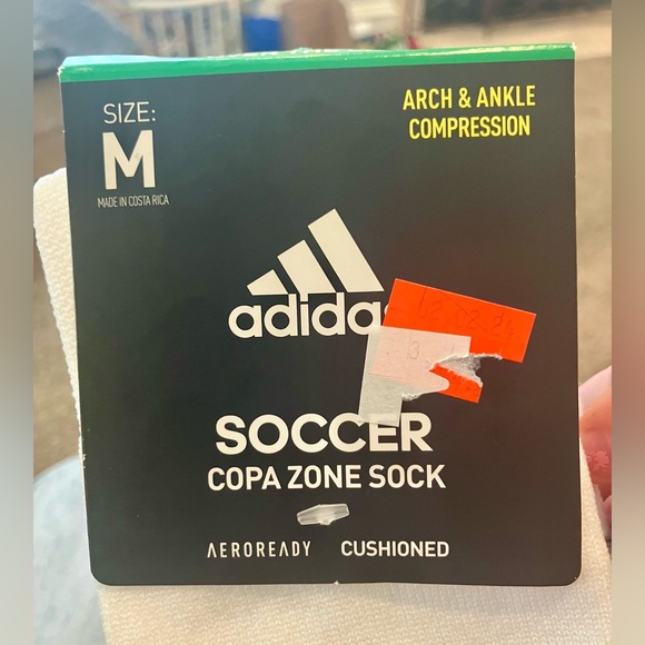 NWT Adidas Soccer Copa Zone Sock Cushioned Size Medium over the calf - Picture 2 of 6